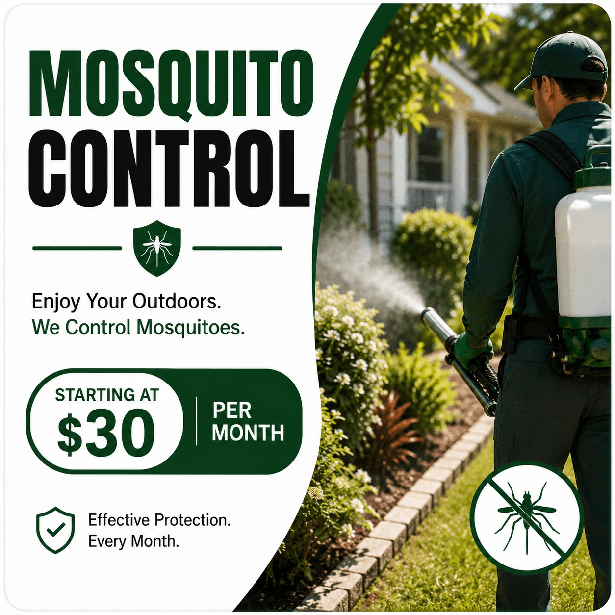 Mosquito Jacksonville Fl starting at $30 per month