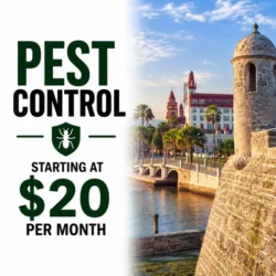 Professional pest control service in St. Augustine, FL protecting homes and businesses from common pests.